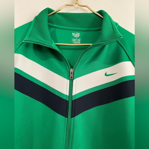 NIKE The Athletic Dept Men's Chevron Track Jacket Full Zip Size L Green - Picture 3 of 9